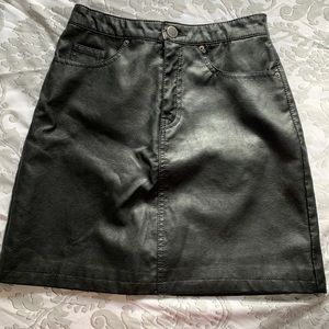Leather skirt
